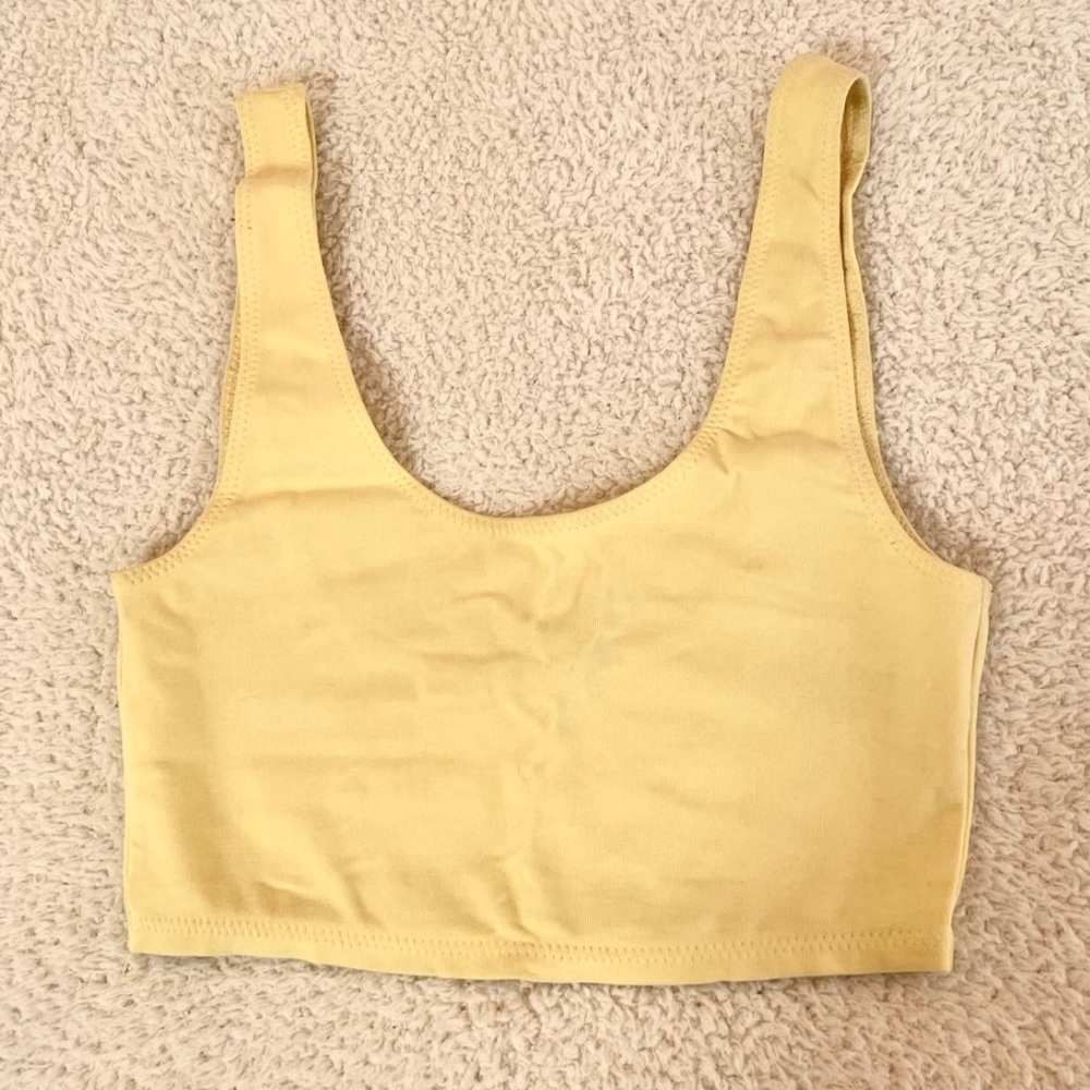 Aritzia wilfred free light yellow kos tank